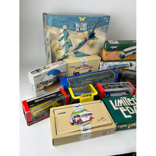 221 - A COLLECTION OF BOXED CORGI TOYS TO INCLUDE BUSES (Qty)

**Please note this lot will be available fo... 