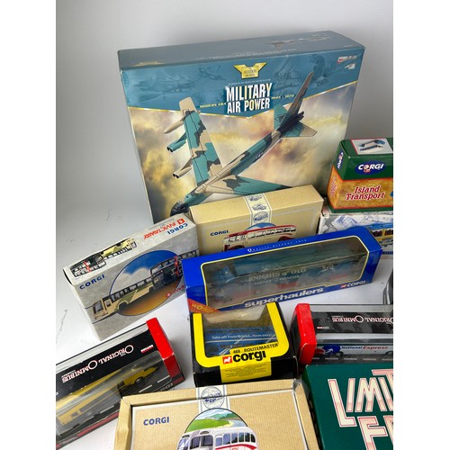 221 - A COLLECTION OF BOXED CORGI TOYS TO INCLUDE BUSES (Qty)

**Please note this lot will be available fo... 