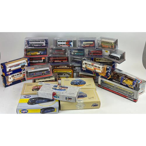 229 - A COLLECTION OF BOXED CORGI TOYS TO INCLUDE NUMEROUS CORGI OMNIBUSES,

**Please note this lot will b... 