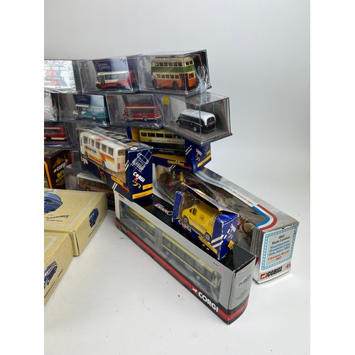 229 - A COLLECTION OF BOXED CORGI TOYS TO INCLUDE NUMEROUS CORGI OMNIBUSES,

**Please note this lot will b... 