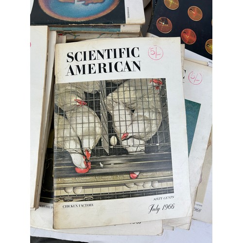 212 - AN INTERESTING COLLECTION OF OVER SIXTY EDITIONS OF THE 'SCIENTIFIC AMERICAN' JOURNAL FROM 1963-1972... 