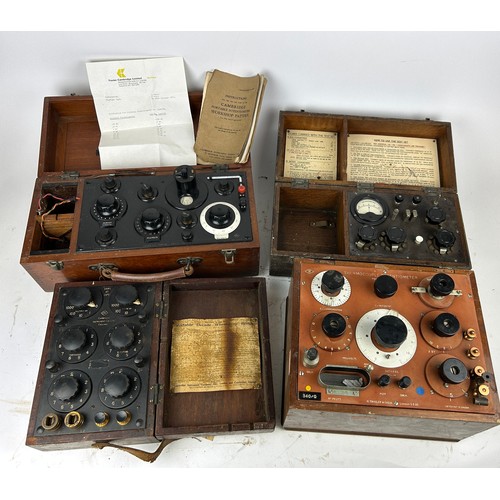 209 - EARLY SCIENTIFIC EQUIPMENT: To include Cambridge Instruments Portable Potentiometer, Wheatstone brid... 