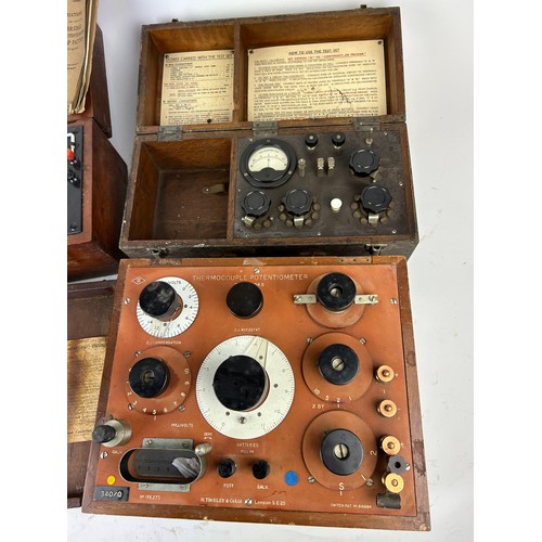 209 - EARLY SCIENTIFIC EQUIPMENT: To include Cambridge Instruments Portable Potentiometer, Wheatstone brid... 