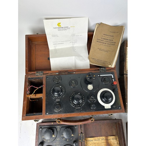 209 - EARLY SCIENTIFIC EQUIPMENT: To include Cambridge Instruments Portable Potentiometer, Wheatstone brid... 