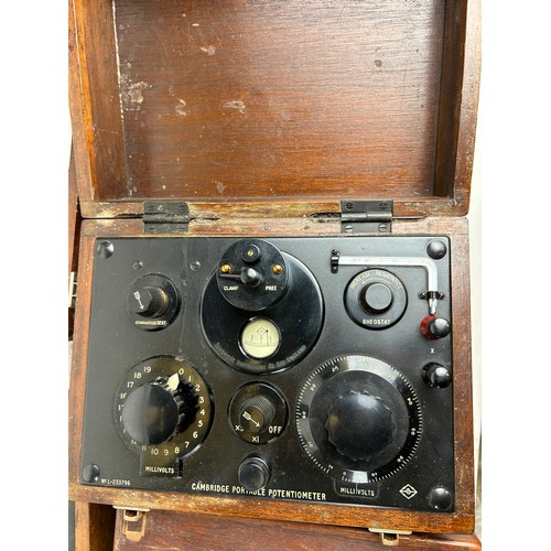 210 - EARLY SCIENTIFIC EQUIPMENT: to include wattmeters, voltmeters, resistance boxes. All in teak cases. ... 