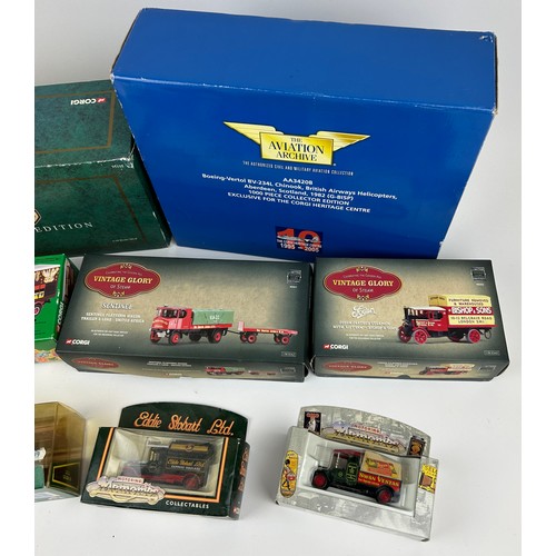 224 - A COLLECTION OF CORGI TOYS, to include Limited Edition Mg, Aviation Archive Chinook (G-Bisp), Vintag... 