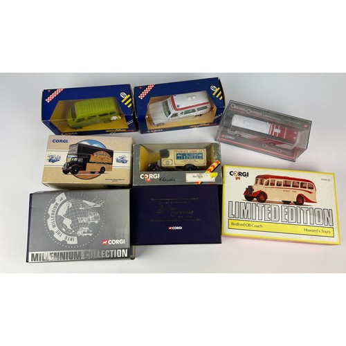 226 - A COLLECTION OF BOXED CORGI TOY MODELS to include Queen Elizabeth II Golden Jubilee bus and others (... 