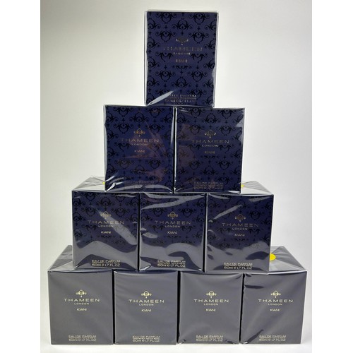 187 - 10X THAMEEN PERFUME 'KIANI', boxed in original packaging (10)

**Please note this lot will be availa... 