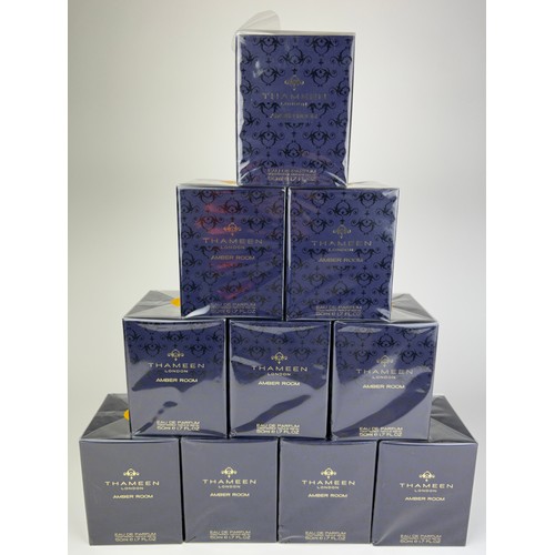 191 - 10X THAMEEN PERFUME 'AMBER ROOM', boxed in original packaging (10),

One pack, cellophane a little l... 