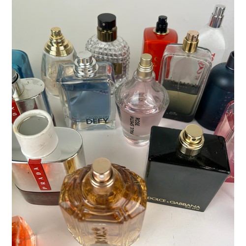 159 - A COLLECTION OF PARTIALLY USED DESIGNER PERFUME BOTTLES, to include Prada, Dior and more (Qty)

**Pl... 