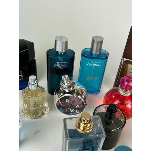 161 - A COLLECTION OF PARTIALLY USED DESIGNER PERFUME BOTTLES to include Dolce and Gabbana and Gucci (Qty)... 