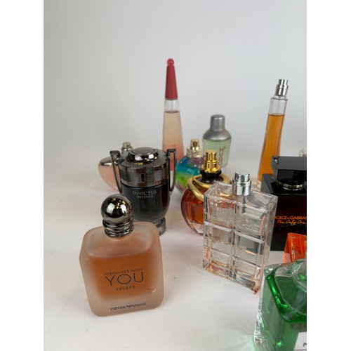 162 - A COLLECTION OF PARTIALLY USED DESIGNER PERFUME BOTTLES, to include Christian Dior and Jimmy Choo (Q... 