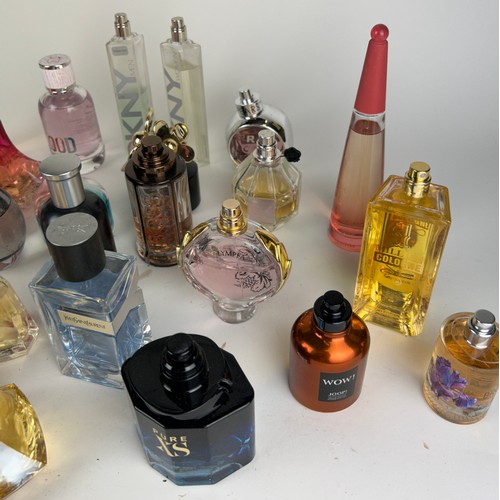 163 - A COLLECTION OF PARTIALLY USED DESIGNER PERFUME BOTTLES, to include Ralph Lauren, Yves Saint Laurent... 