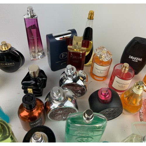 164 - A COLLECTION OF PARTIALLY USED DESIGNER PERFUME BOTTLES, to include Gucci, Dior Sauvage and more (Qt... 