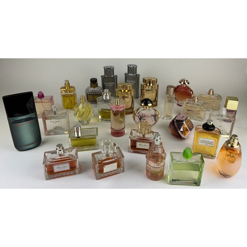 158 - A COLLECTION OF PARTIALLY USED DESIGNER PERFUME BOTTLES, to include Issues Miyake, Prada, Dior, Give... 