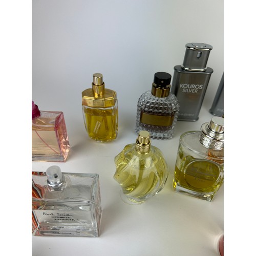 158 - A COLLECTION OF PARTIALLY USED DESIGNER PERFUME BOTTLES, to include Issues Miyake, Prada, Dior, Give... 