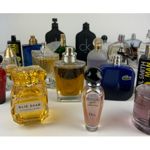 168 - A COLLECTION OF PARTIALLY USED DESIGNER PERFUME BOTTLES, to include Dior, Calvin Klein and more (Qty... 