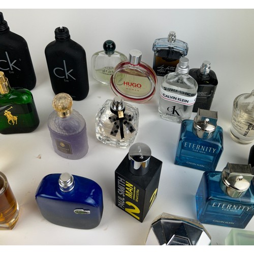 168 - A COLLECTION OF PARTIALLY USED DESIGNER PERFUME BOTTLES, to include Dior, Calvin Klein and more (Qty... 