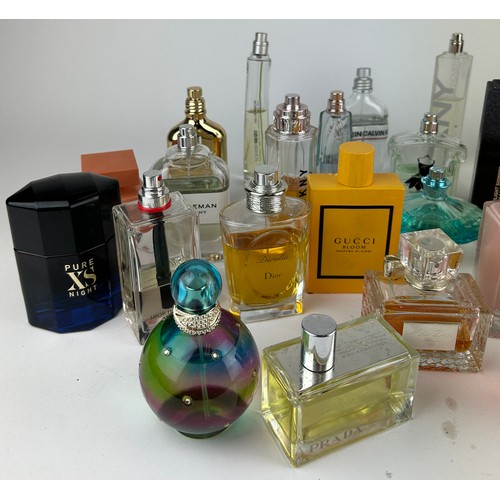 171 - A COLLECTION OF PARTIALLY USED DESIGNER PERFUME BOTTLES, to include Dior, Prada and more (Qty)

**Pl... 