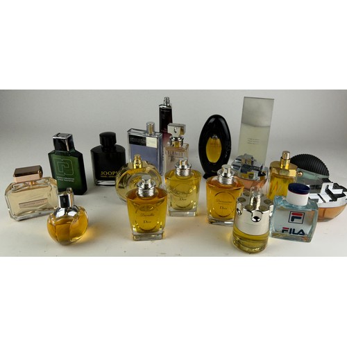 174 - A COLLECTION OF PARTIALLY USED DESIGNER PERFUME BOTTLES, to include Dior, Prada and Paco Rabanne (Qt... 