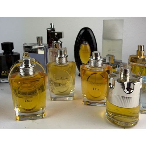 174 - A COLLECTION OF PARTIALLY USED DESIGNER PERFUME BOTTLES, to include Dior, Prada and Paco Rabanne (Qt... 