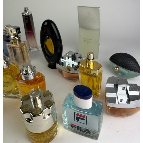 174 - A COLLECTION OF PARTIALLY USED DESIGNER PERFUME BOTTLES, to include Dior, Prada and Paco Rabanne (Qt... 