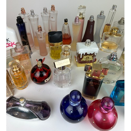 177 - A COLLECTION OF PARTIALLY USED DESIGNER PERFUME BOTTLES, to include Lacoste, Calvin Klein and more (... 