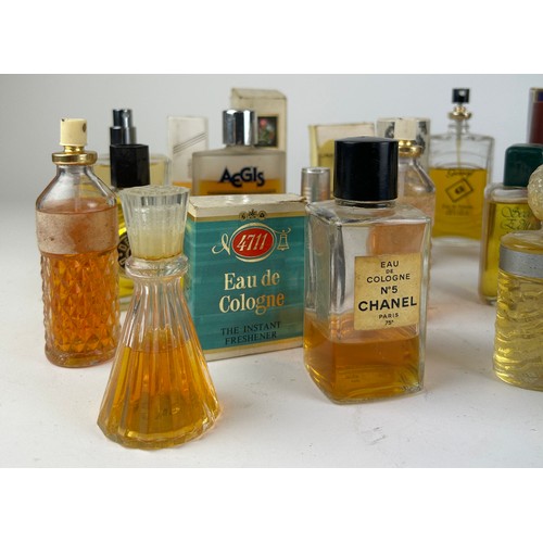 178 - A COLLECTION OF PARTIALLY USED VINTAGE DESIGNER PERFUME BOTTLES, to include Chanel, Francesco Smalto... 