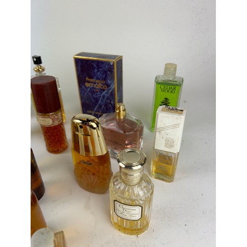 178 - A COLLECTION OF PARTIALLY USED VINTAGE DESIGNER PERFUME BOTTLES, to include Chanel, Francesco Smalto... 