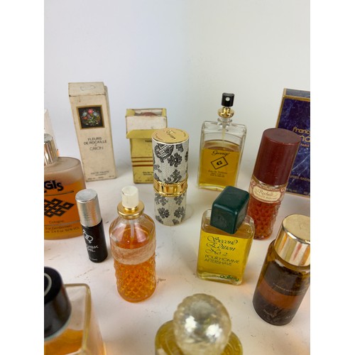 178 - A COLLECTION OF PARTIALLY USED VINTAGE DESIGNER PERFUME BOTTLES, to include Chanel, Francesco Smalto... 