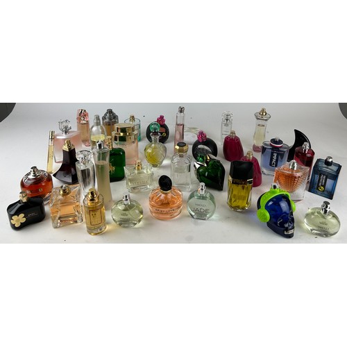 179 - A COLLECTION OF PARTIALLY USED DESIGNER PERFUME BOTTLES, 

To include Versace, Valentino and more (Q... 