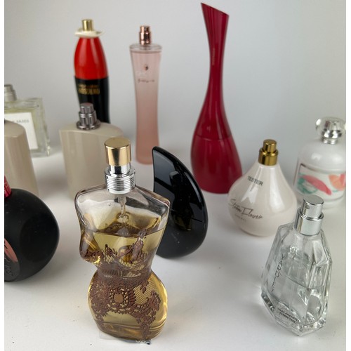 180 - A COLLECTION OF FULL AND PARTIALLY USED DESIGNER PERFUMES, to include Tommy Girl, Jimmy Choo and mor... 