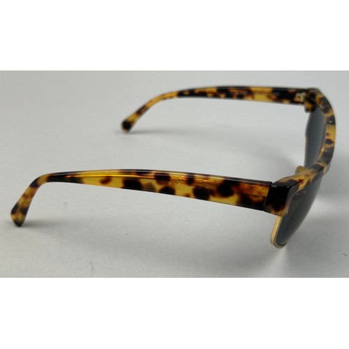 68 - A SET OF THREE GIANNI VERSACE TORTOISESHELL DESIGN SUNGLASSES,

One pair of aviators with thick gold... 