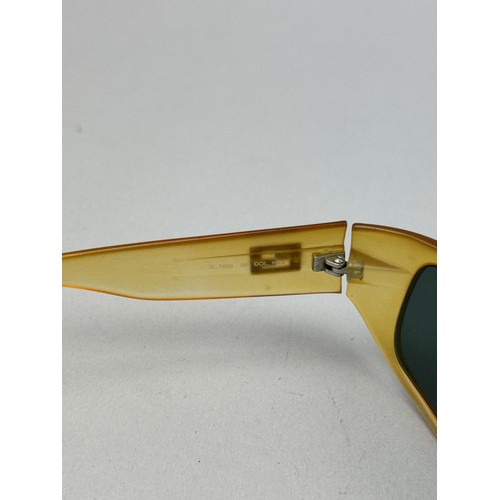 72 - THREE VINTAGE FENDI SUNGLASSES, all with interlocking 'FF' emblems to each side of frames. 

One a v... 