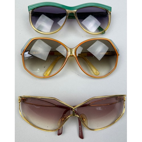 74 - THREE VINTAGE CHRISTIAN DIOR SUNGLASSES, different colours and shades (3)