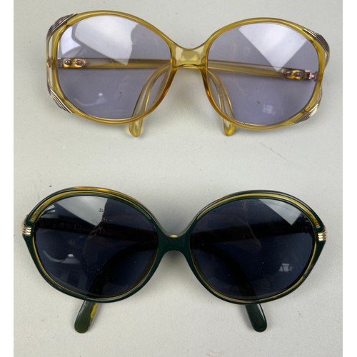 78 - TWO PAIRS OF VINTAGE CHRISTIAN DIOR SUNGLASSES, various coloured frames and shades