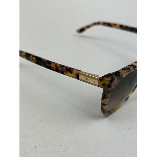 81 - TWO PAIRS OF VINTAGE GUCCI TORTOISESHELL DESIGN SUNGLASSES (2)