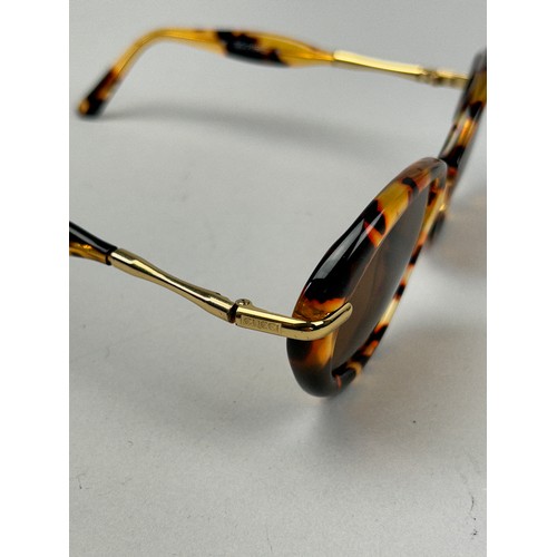 81 - TWO PAIRS OF VINTAGE GUCCI TORTOISESHELL DESIGN SUNGLASSES (2)