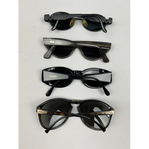 83 - FOUR PAIRS OF SUNGLASSES, brands to include CP company and Belstaff (foldable frames)