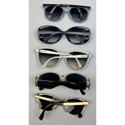 85 - FIVE PAIRS OF VINTAGE FENDI SUNGLASSES (5)

Big scratches to one pair.