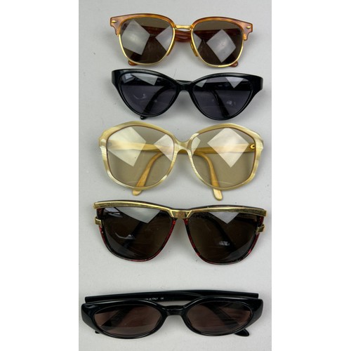 86 - FIVE PAIRS OF VINTAGE VALENTINO SUNGLASSES (5)