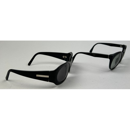 93 - TWO PAIRS OF PRADA BLACK SUNGLASSES (2)