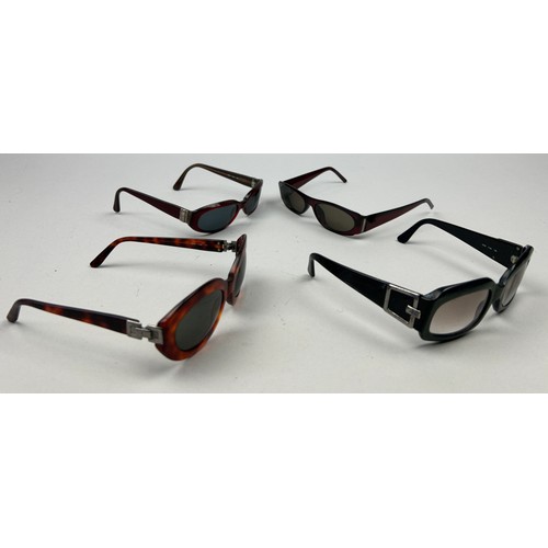 89 - FOUR PAIRS OF DESIGNER SUNGLASSES, to include Gucci and Yves Saint Laurent YSL (4)