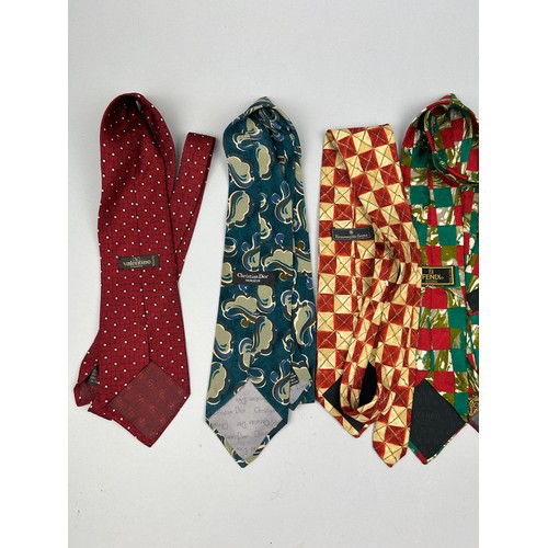 147 - SIX DESIGNER GENTLEMANS NECKTIES, to include Christian Dior, Valentino and more (6)