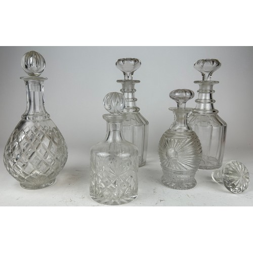 142 - A COLLECTION OF GLASS DECANTERS (Qty)

**Please note this lot will be available for collection at an... 