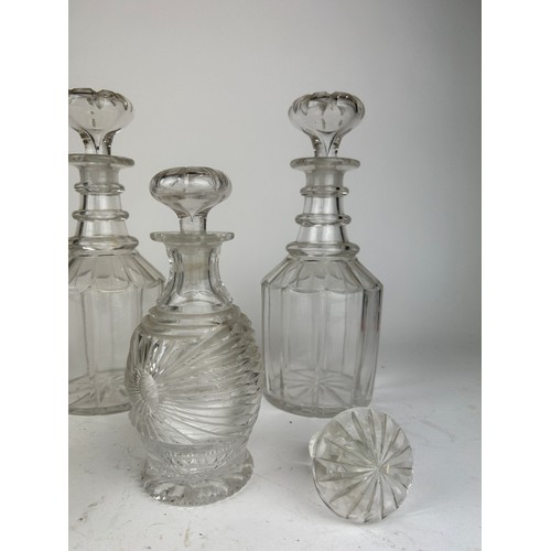 142 - A COLLECTION OF GLASS DECANTERS (Qty)

**Please note this lot will be available for collection at an... 