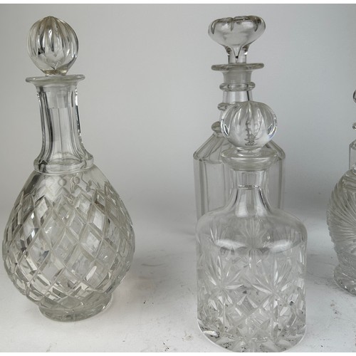 142 - A COLLECTION OF GLASS DECANTERS (Qty)

**Please note this lot will be available for collection at an... 