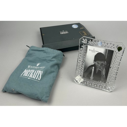 282 - A WATERFORD CRYSTAL PICTURE FRAME, in original packaging and box with receipt