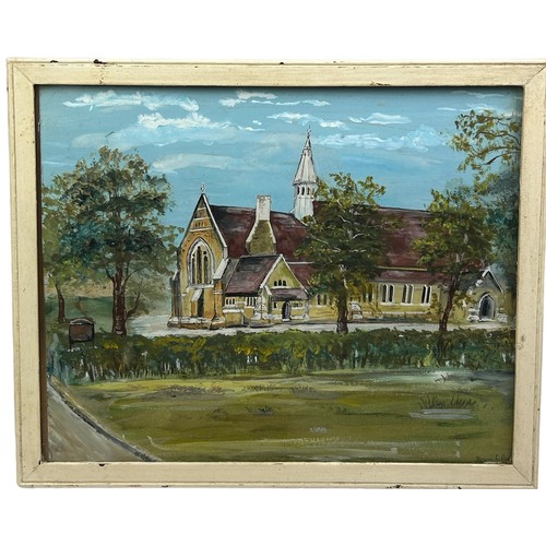 190 - A LARGE WATERCOLOUR OF ALL SAINTS CHURCH PUTNEY, mounted in a frame and glazed

34cm x 28cm