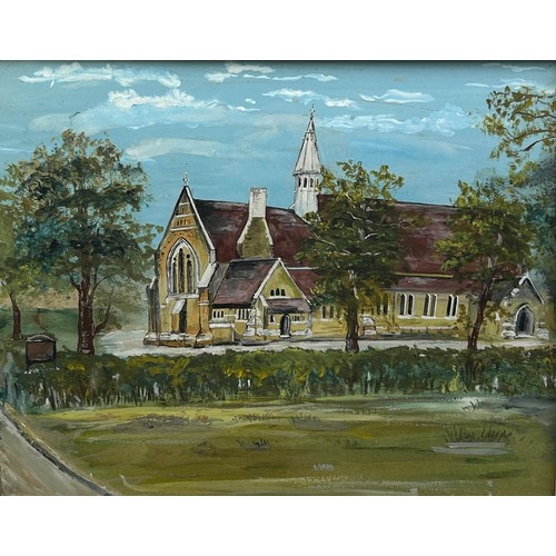 190 - A LARGE WATERCOLOUR OF ALL SAINTS CHURCH PUTNEY, mounted in a frame and glazed

34cm x 28cm